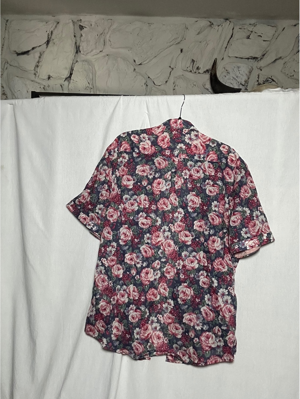 7 Diamonds Vintage Floral Short Sleeve Shirt